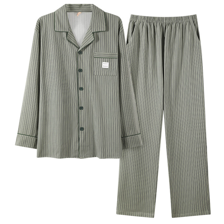 Men's Pajama Set, Cotton, Striped