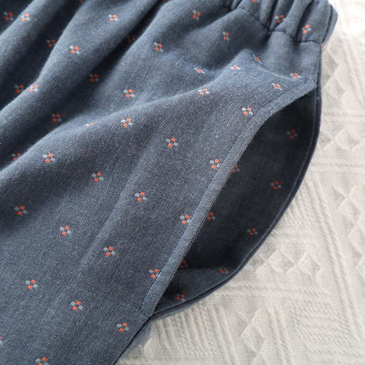 Men's Pajamas, Cotton Gauze, Lightweight, Summer