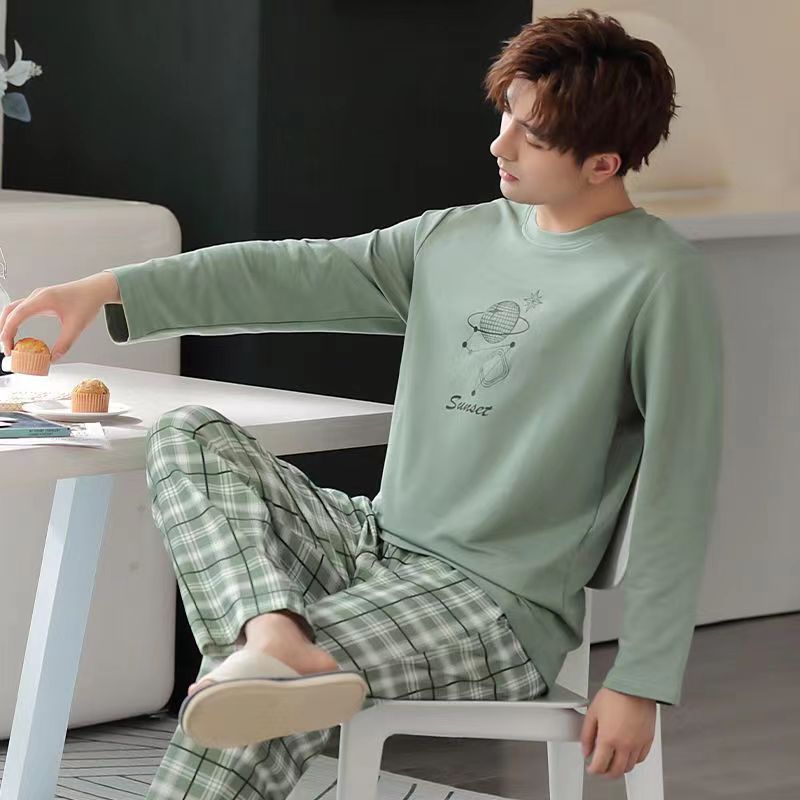 Men's Pajama Set, long-sleeved, lightweight and comfortable
