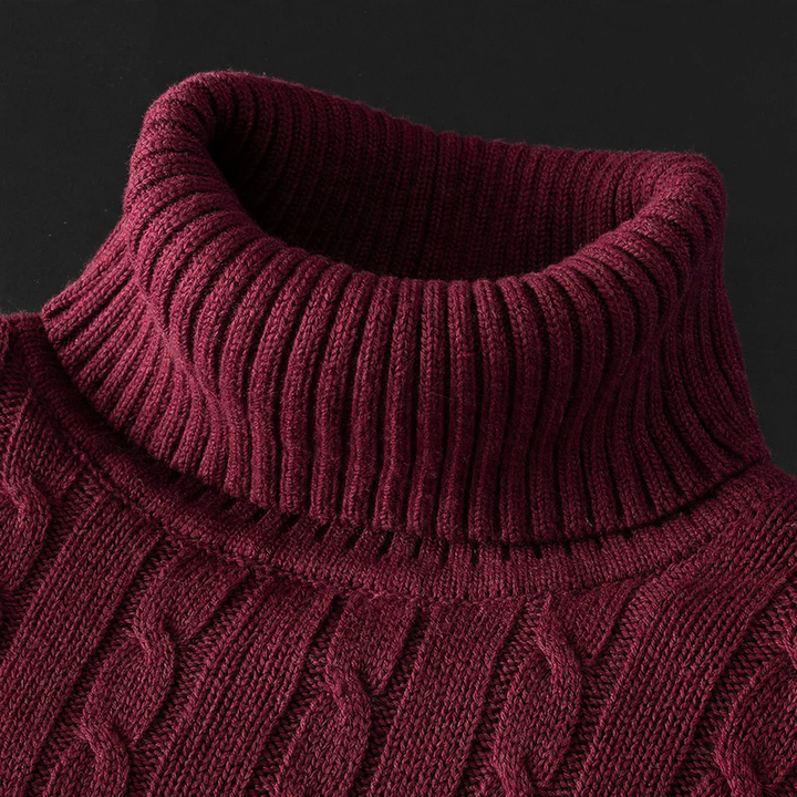 Men's knit sweater, cotton, lined