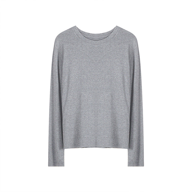 Women's Long Sleeve Base Layer Shirt, Solid Color