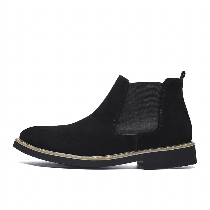 Men's Chelsea boots made of genuine leather, lined