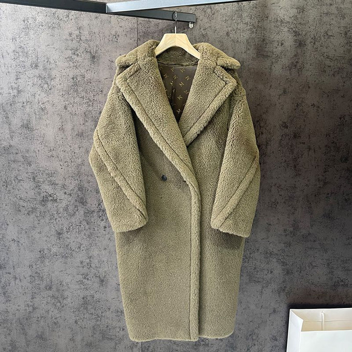 Teddy coat in oversized fit