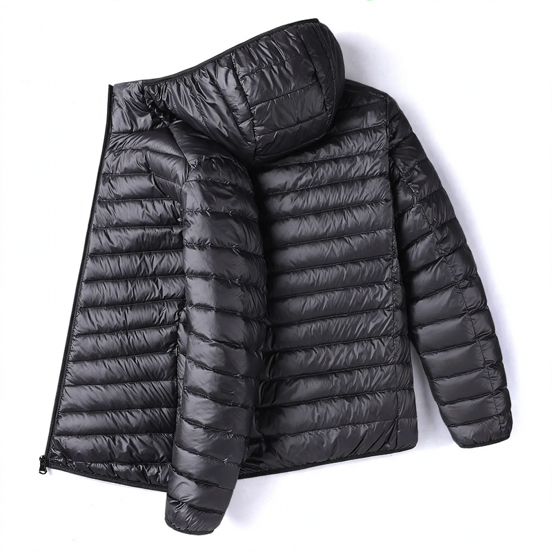 Men's quilted jacket, lightweight, short, padded
