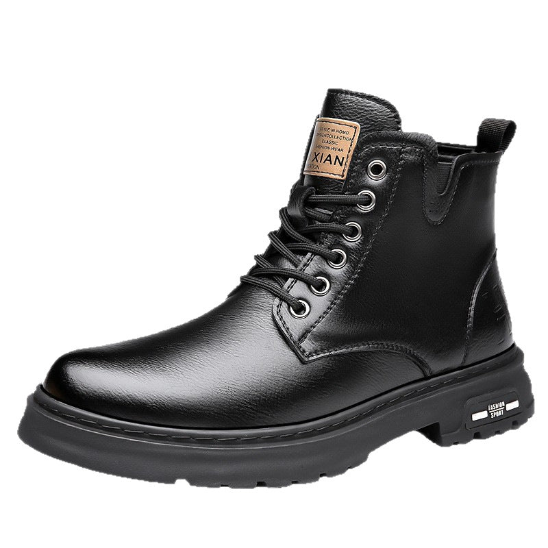 Men's work boots, insulated, slip-resistant