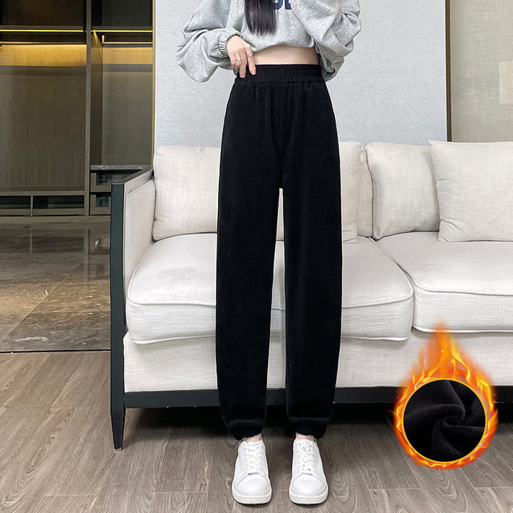 Ladies Cord Cargo Pants, casual fit