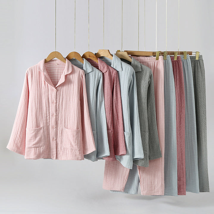 Cotton pajamas, 4-layer, for couples