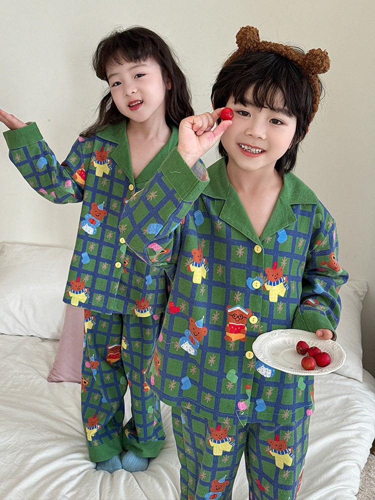 Children's pajamas made of brushed cotton