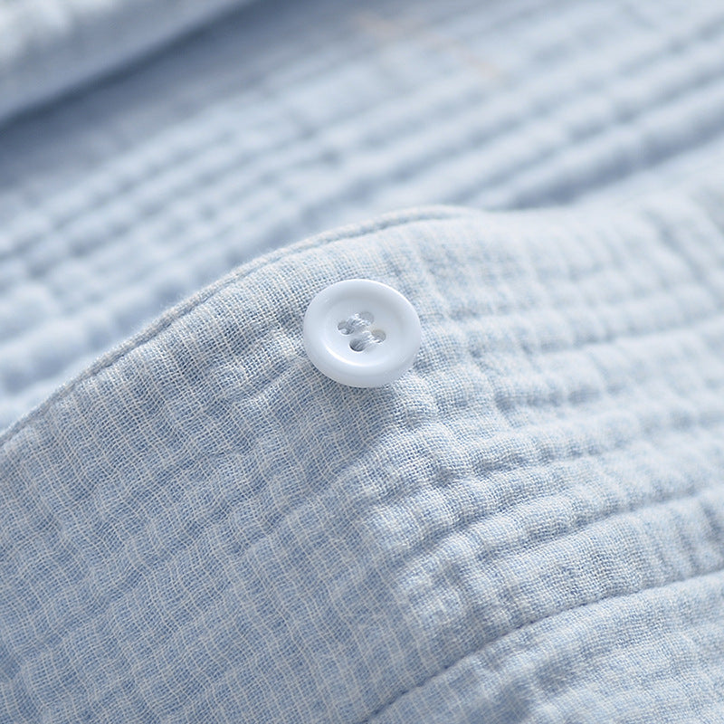 Japanese cotton pajama made of three-layer gauze