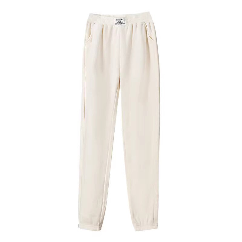 Women’s harem-style cord pants, lined