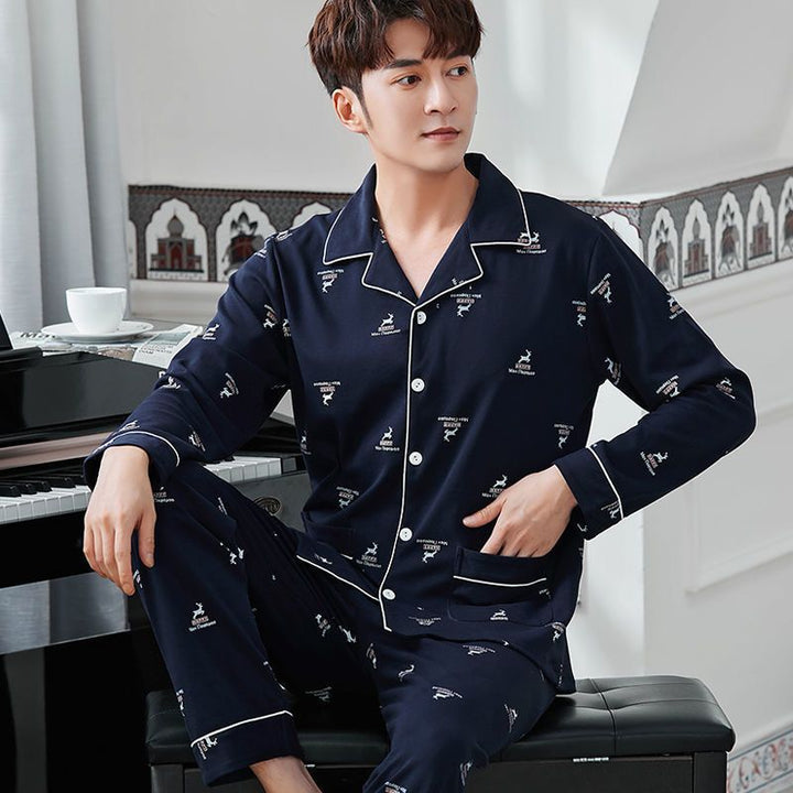Classic cotton pajamas for men