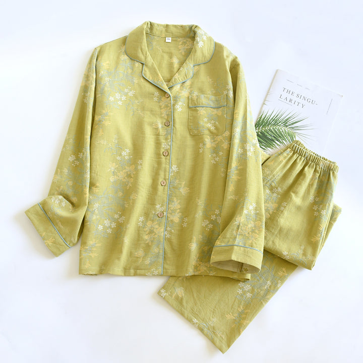 Breathable Jacquard Cotton Set for Women