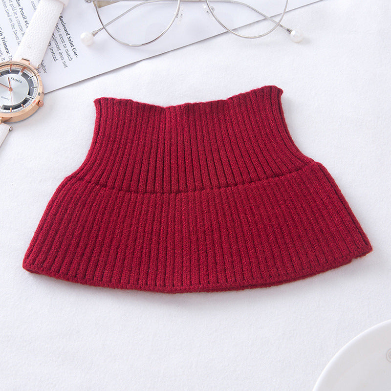 Warming neck warmer with high collar