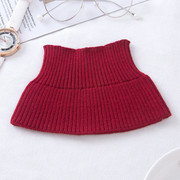 Warming neck warmer with high collar
