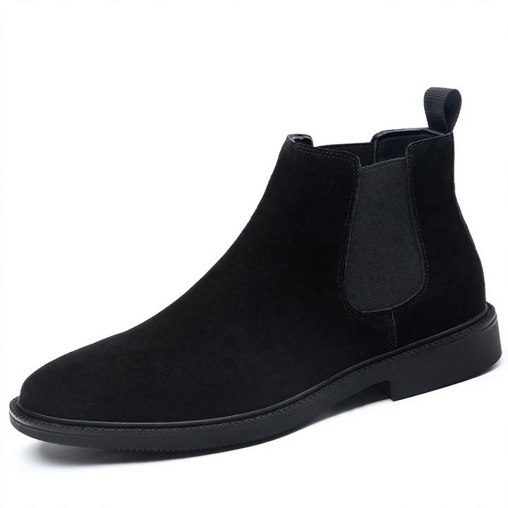 Men's Chelsea boots made of genuine leather, lined