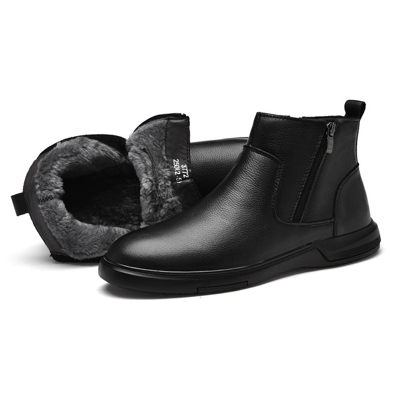 Men's Chelsea boots made of cowhide, lined