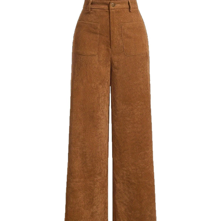 Kord pants with straight cut