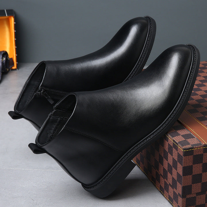 Men's Chelsea Boots, Genuine Leather, Lined, Warm