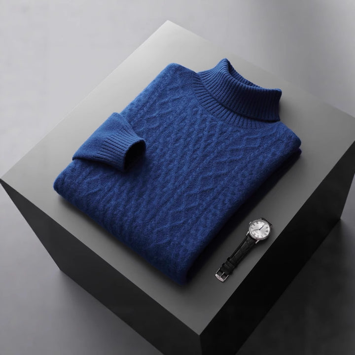 Warmer turtleneck sweater made of 100% merino wool