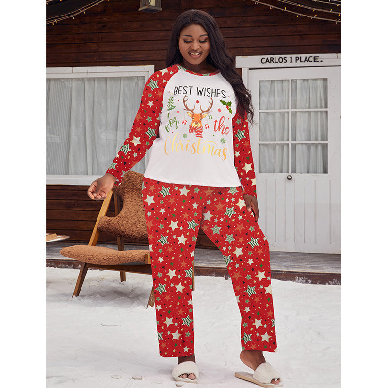 Women's Pajama Set with Long Sleeve, Plus Size