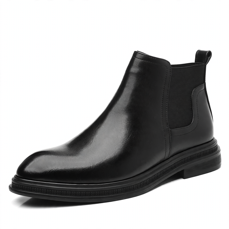 Padded men's Chelsea boots, sturdy