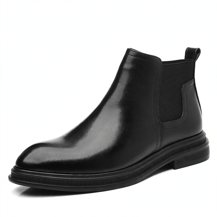 Padded men's Chelsea boots, sturdy