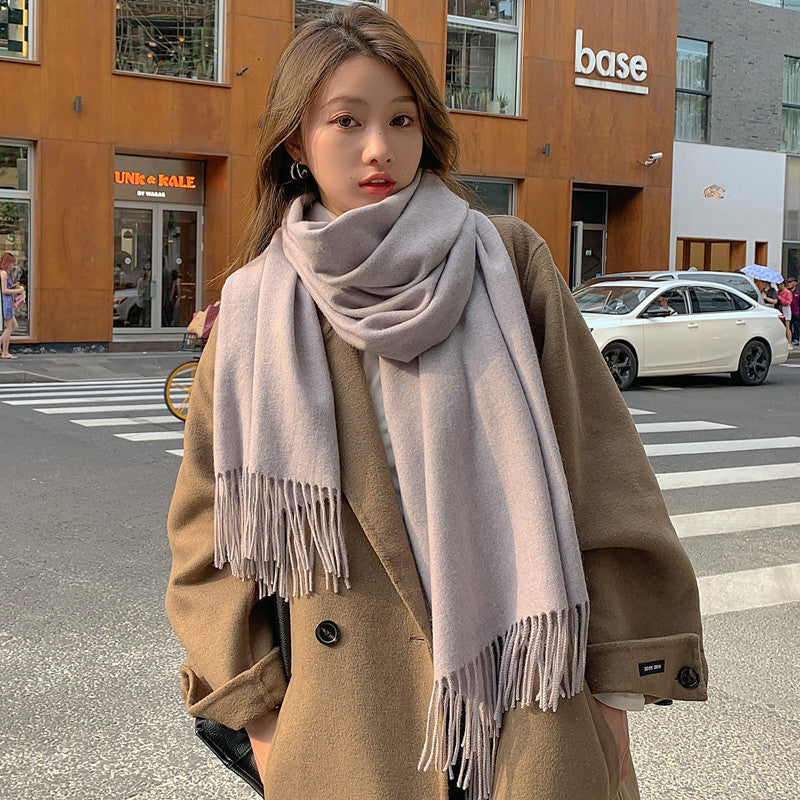 Solid color scarf, 200x70 cm, versatile