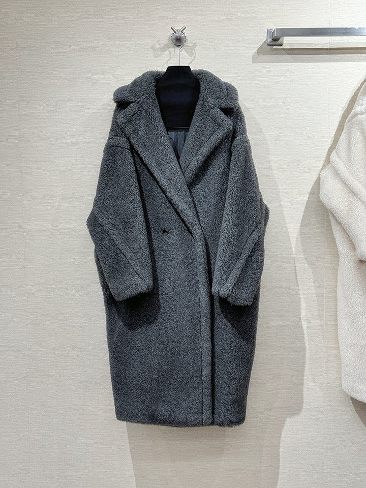Women's Winter Coat, Teddy Look, Long