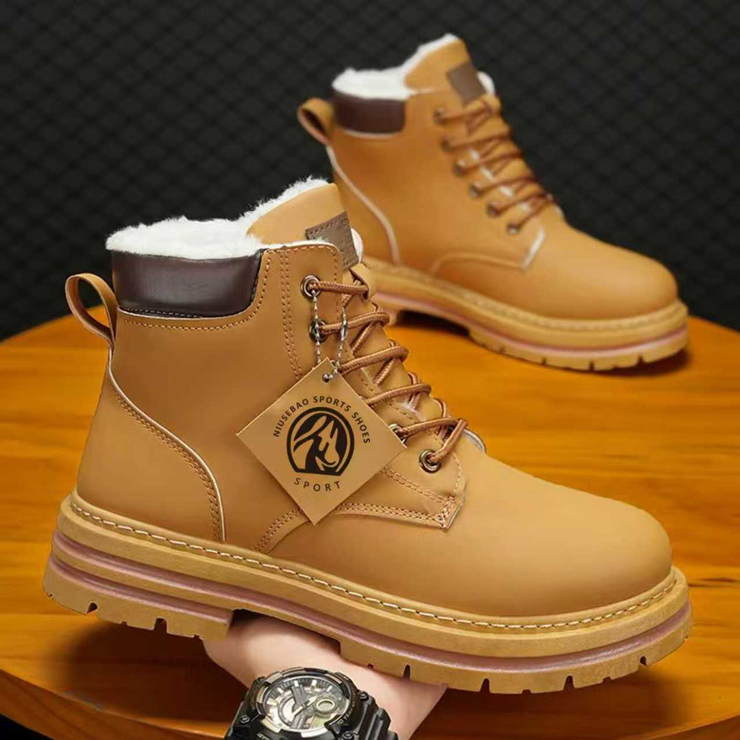 Padded men's boots, slip-resistant, EVA insole