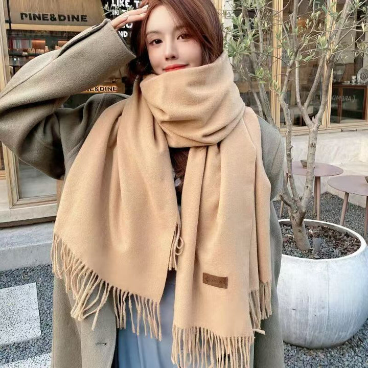 Solid color scarf, 68x200 cm