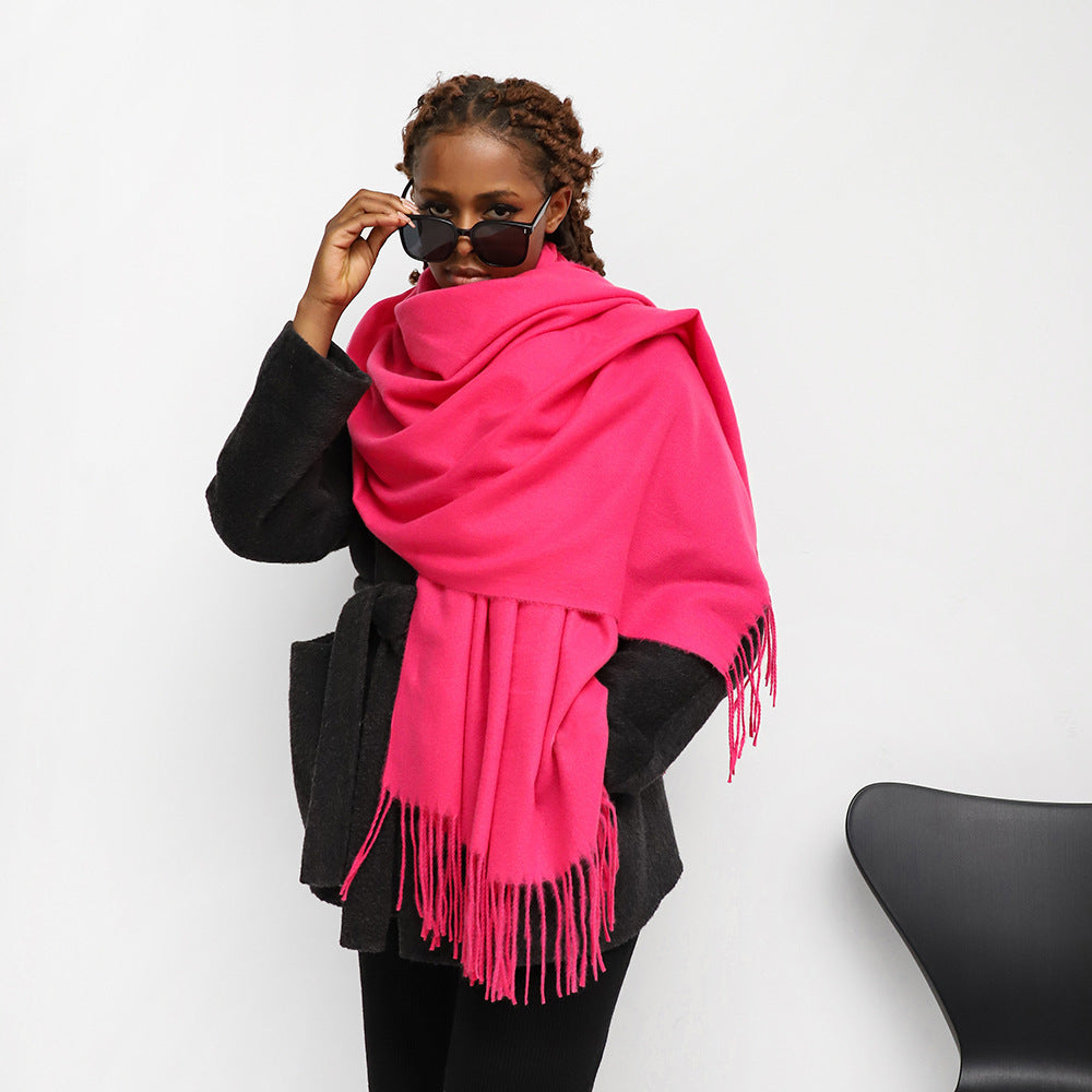 Ladies' Scarf, solid color, 70x200cm