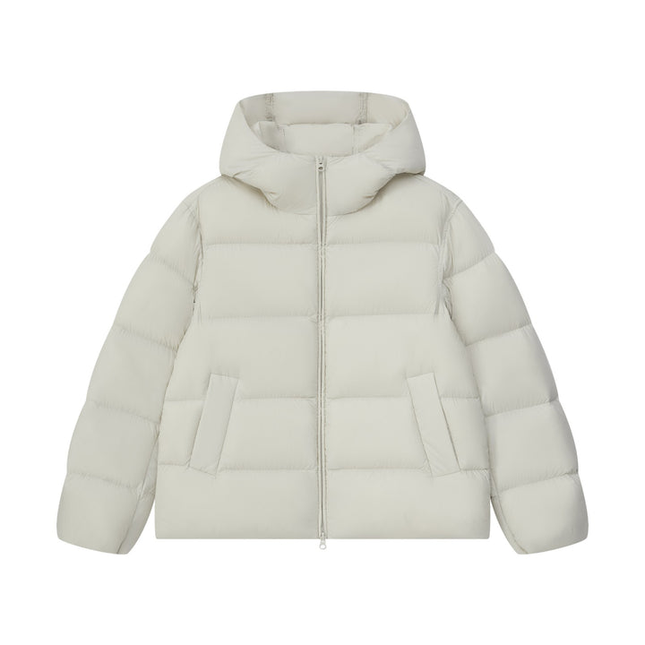 Light down jacket with hood