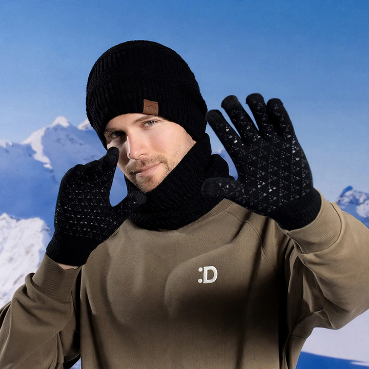 Winter Set: Knit beanie and scarf