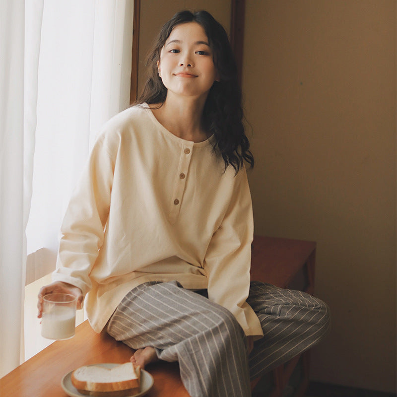 Winter Pajama Set made of brushed cotton for couples