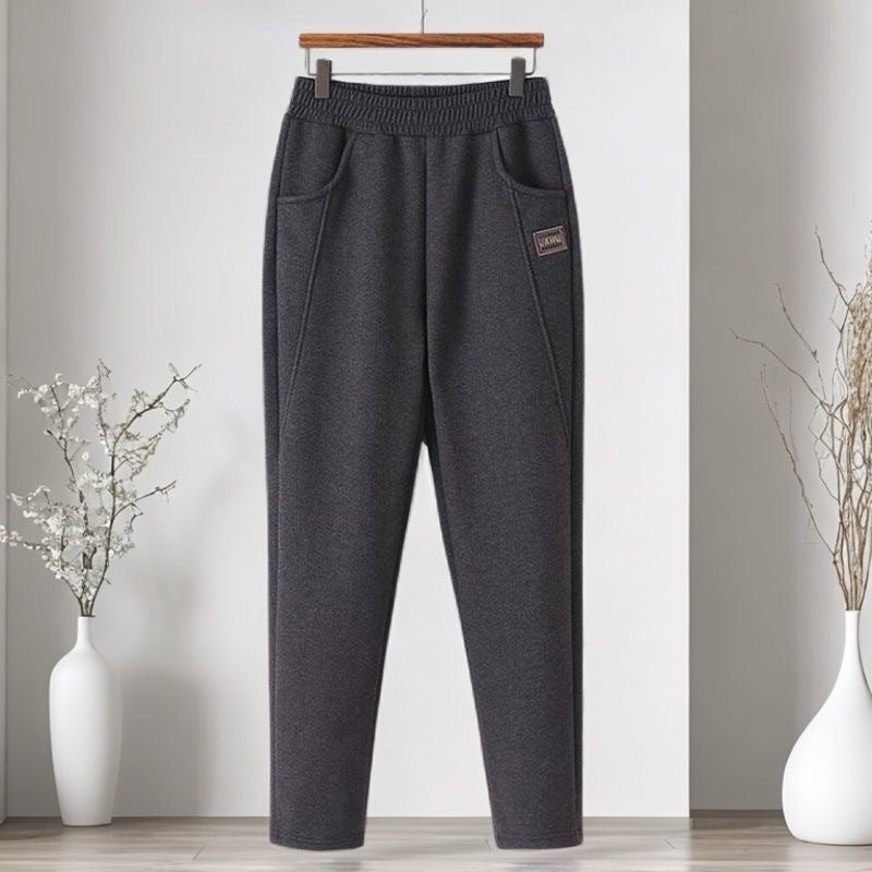 Women's corduroy pants, harem cut, lined