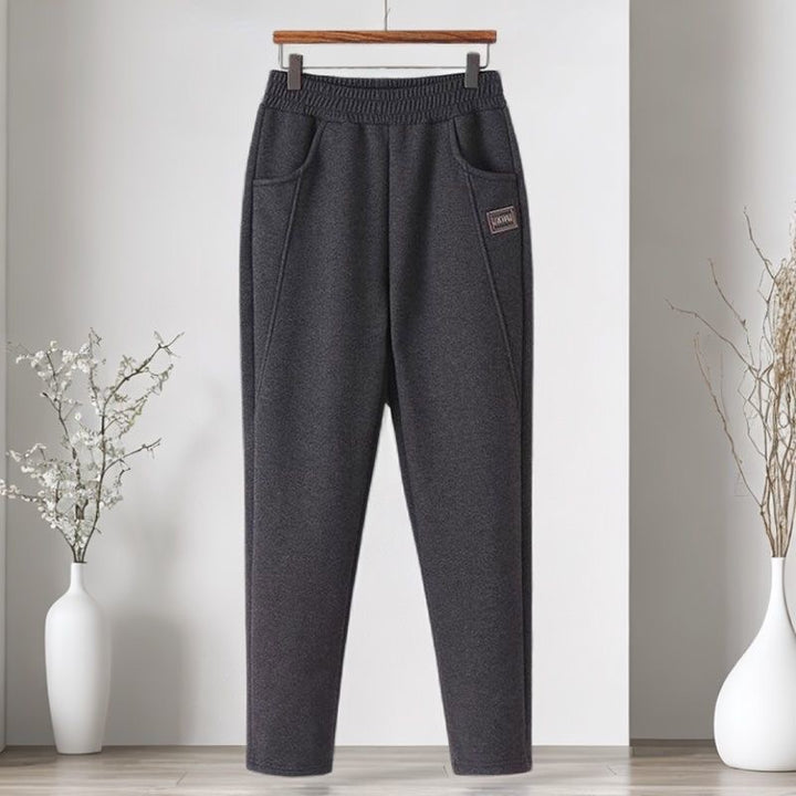 Women's corduroy pants, harem cut, lined