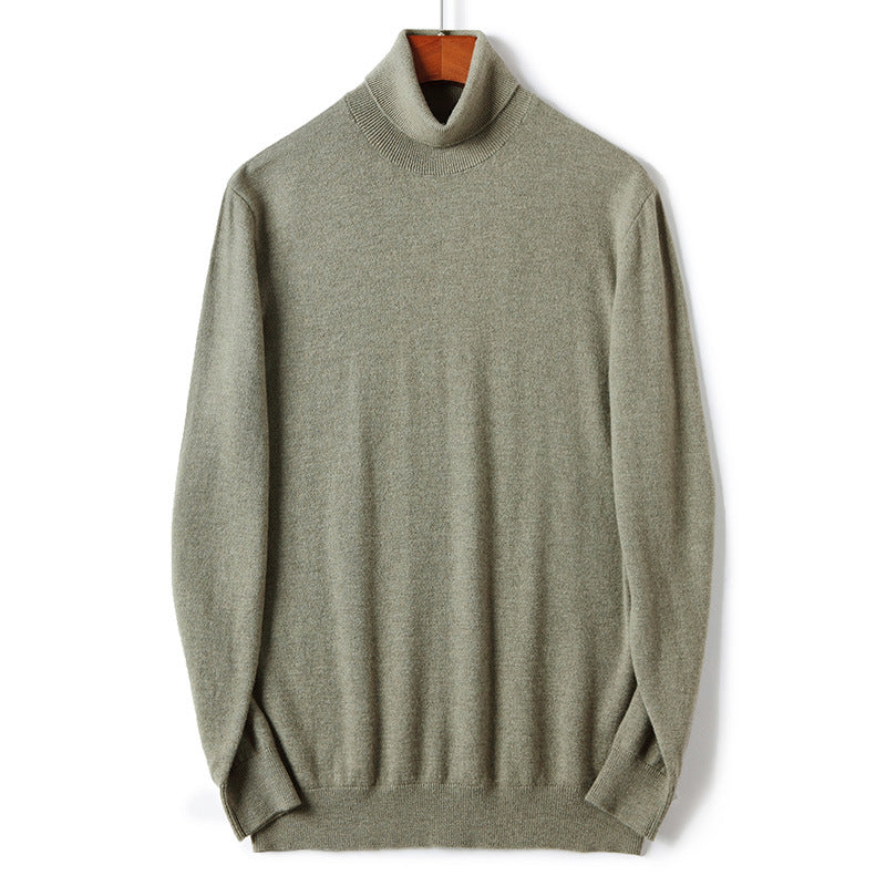 Men's turtleneck sweater made of merino wool