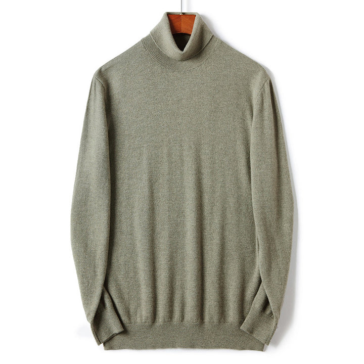 Men's turtleneck sweater made of merino wool