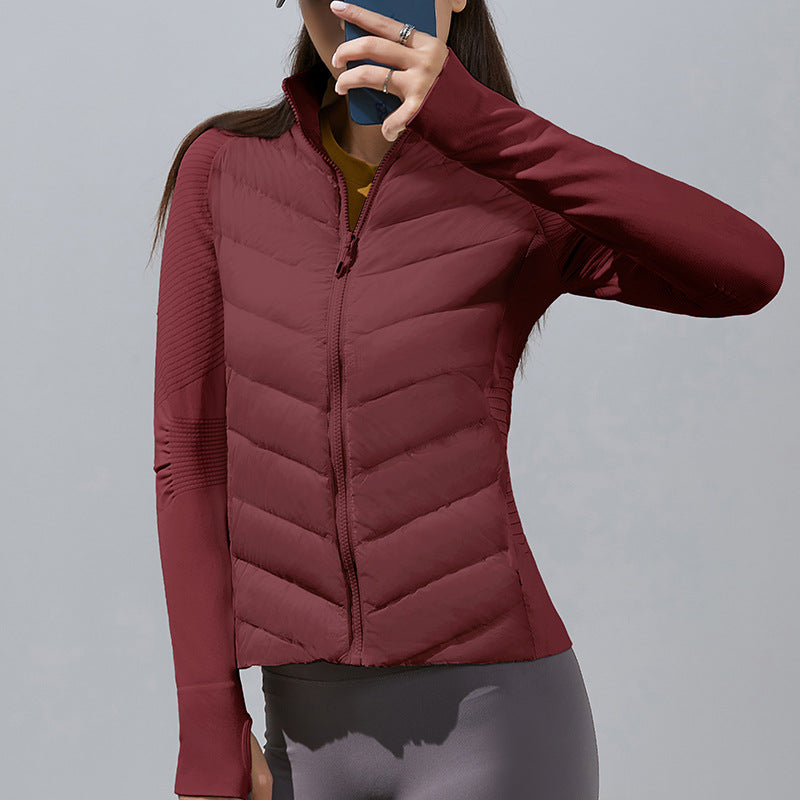 Women’s down jacket, white goose down, slim fit