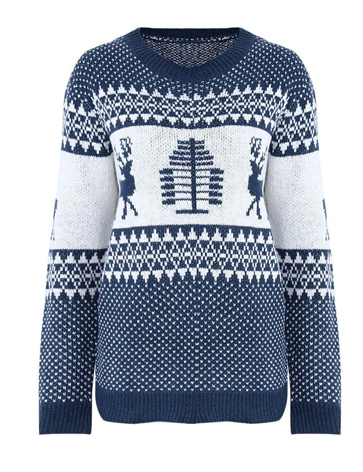 Christmas sweater with various motifs