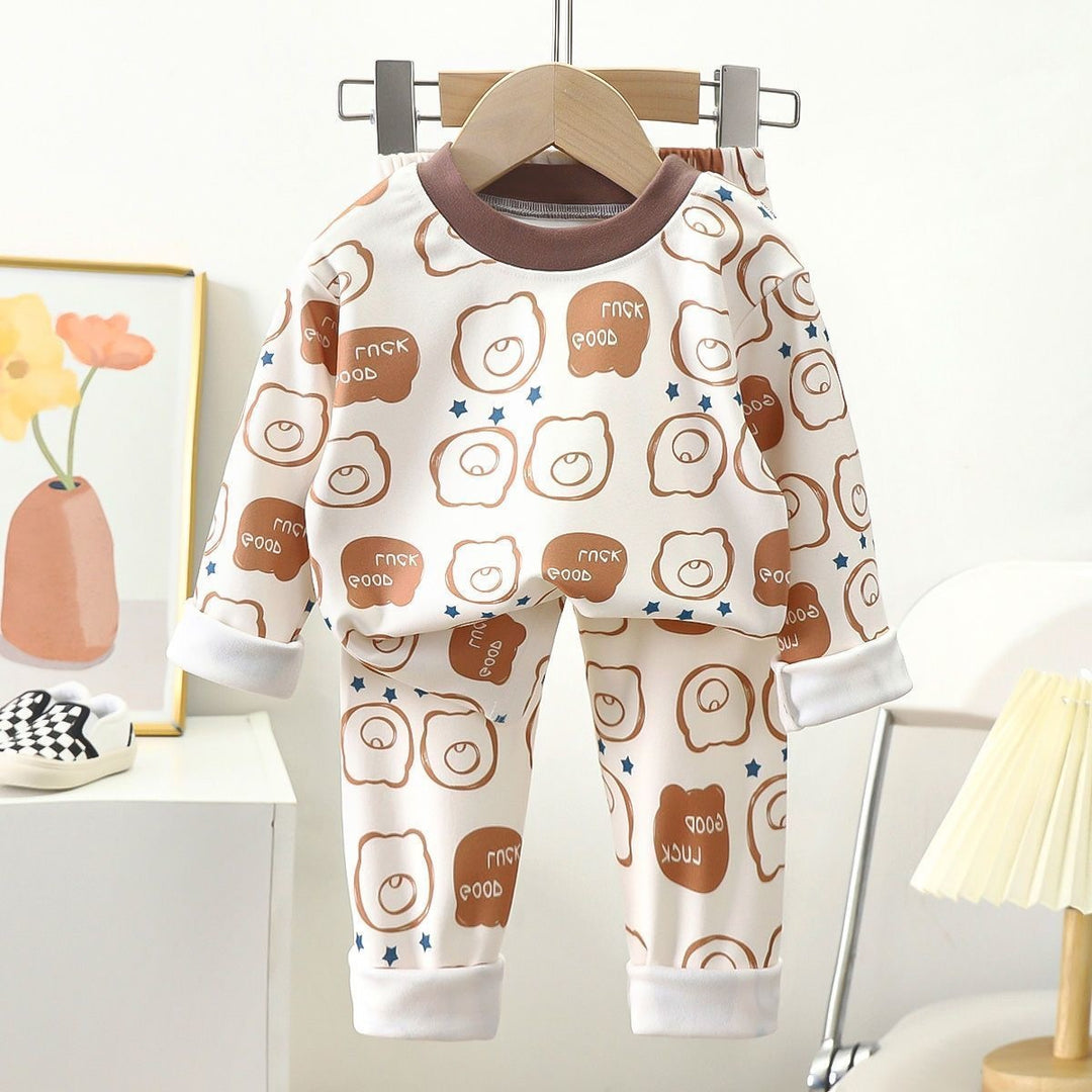 Children's Thermal Pajama Set, 2-piece, warm