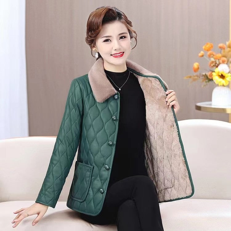 Women's winter jacket, padded, for mothers, elegant
