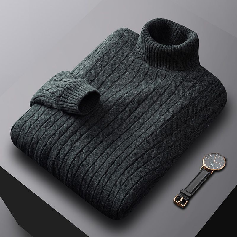 Men's knit sweater, cotton, lined
