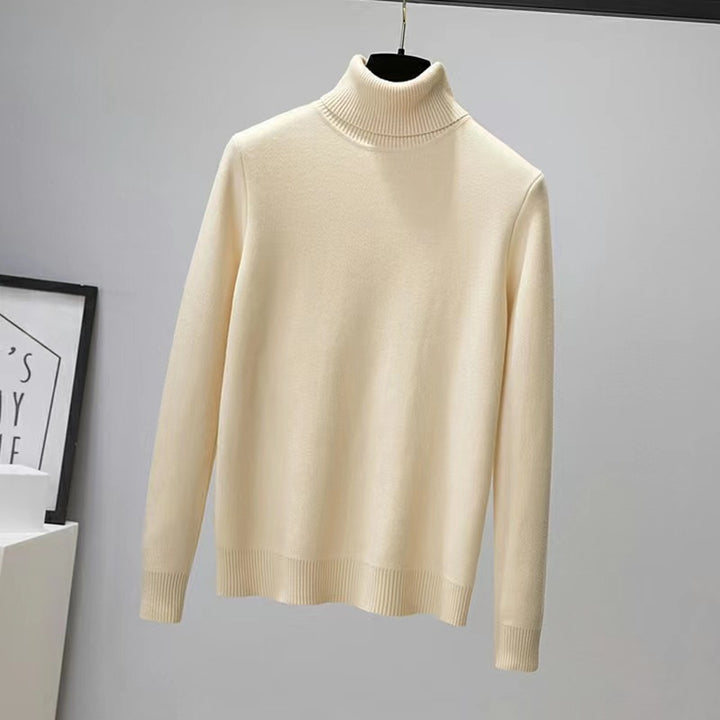 Women’s turtleneck sweater, lined, geometric pattern