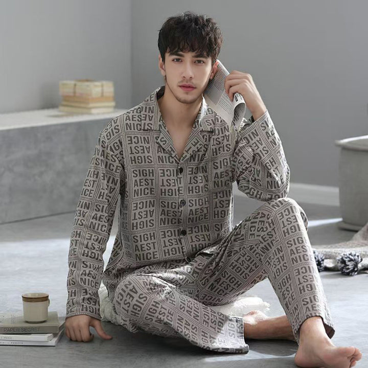 Men's cotton pajamas, various sizes