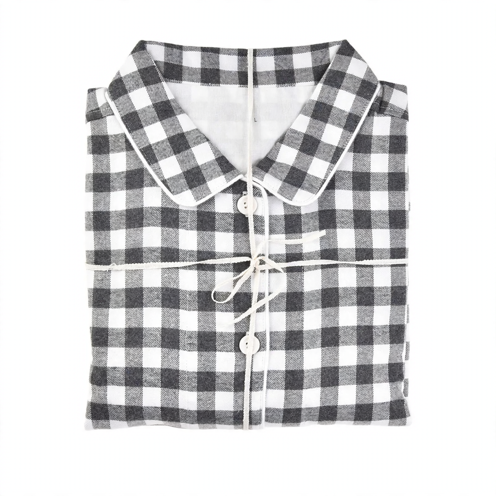 Flannel pajamas, brushed, for couples