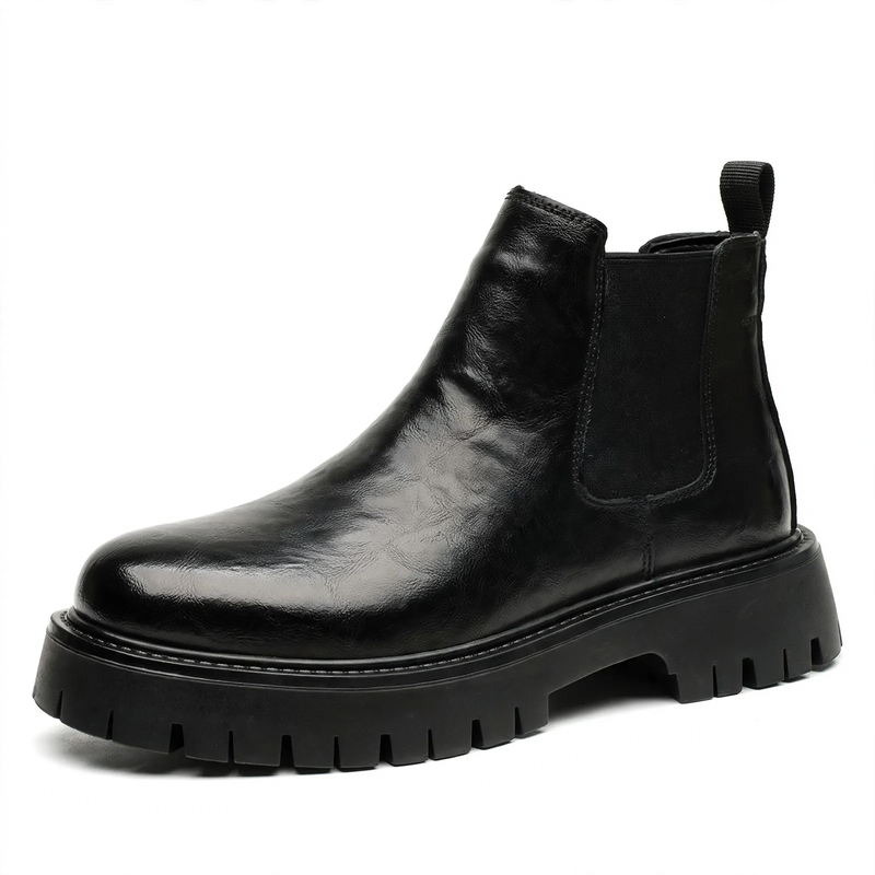 Men's Chelsea Boots 2116-R, flat, faux leather