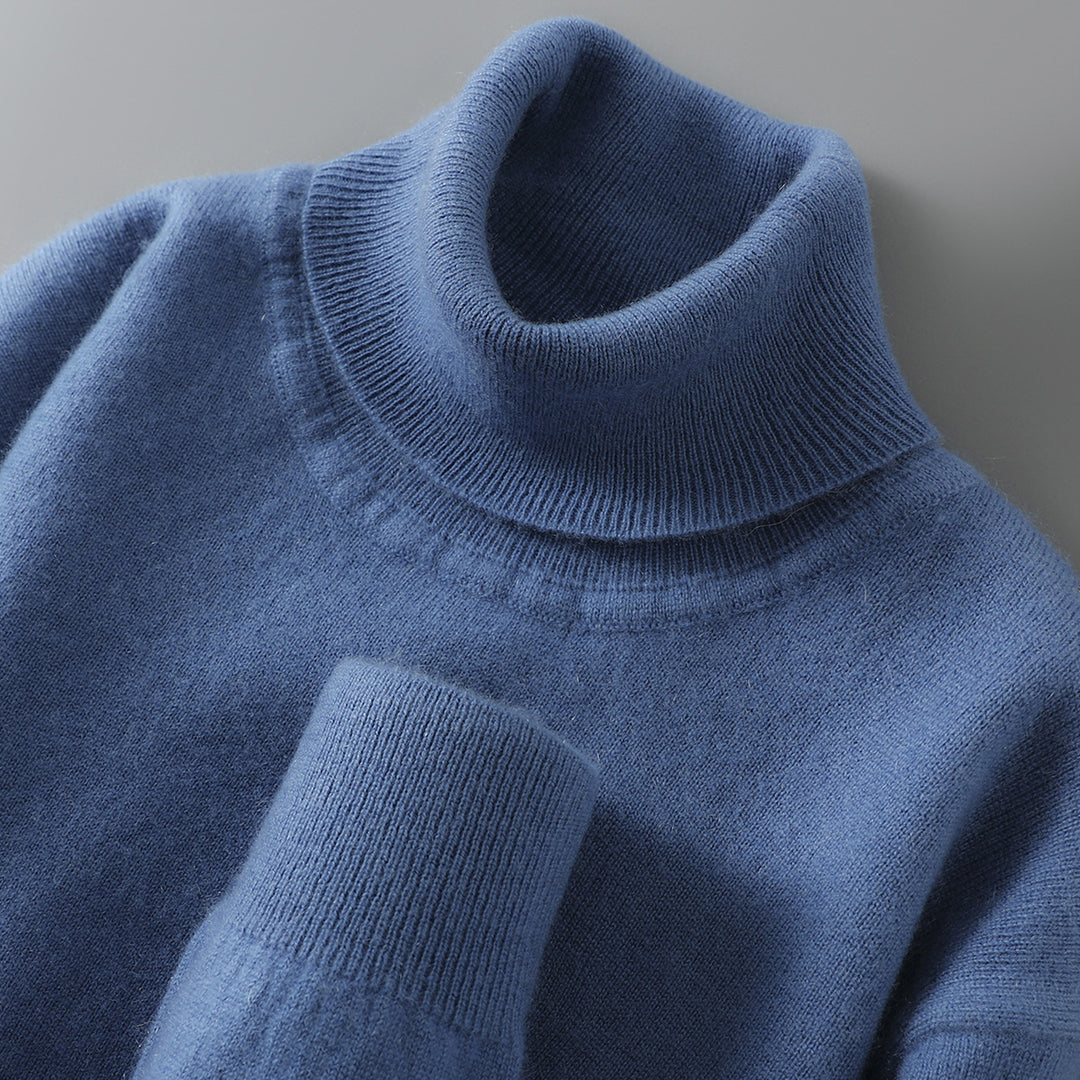 Men's Wool Sweater, 100% Wool, Stand Collar, Business Style