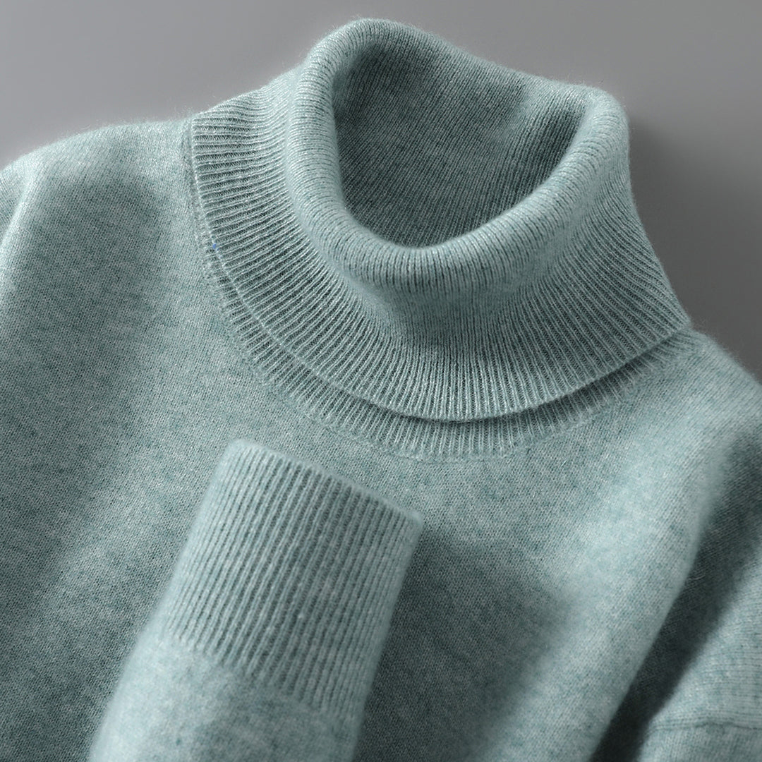 Men's Wool Sweater, 100% Wool, Stand Collar, Business Style