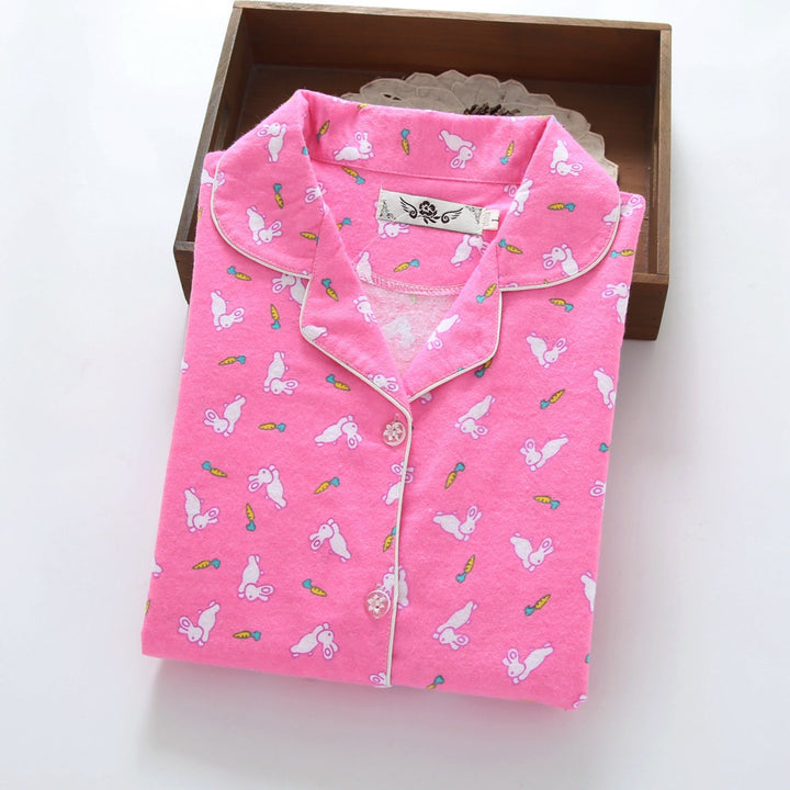 Women's loungewear, cotton flannel, warming